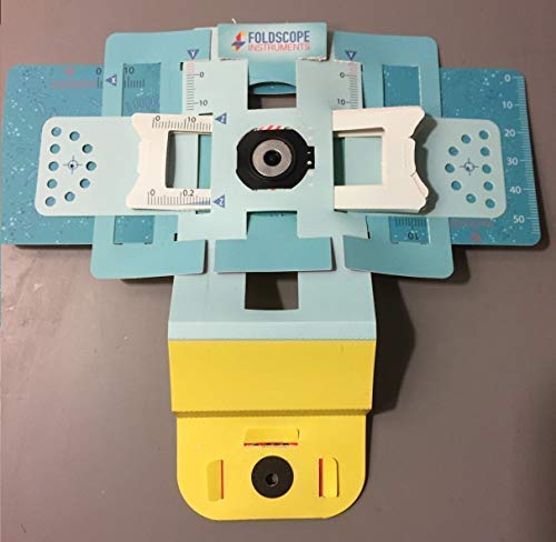 Robocraze Összecsukható DIY Papír Foldscope Mikroszkóp Alapvető Készlet | DIY Papír Mikroszkóp