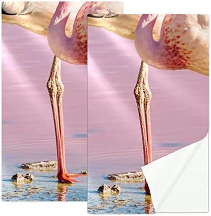 WOSHJIUK 2 Csomag Mikroszálas Tornaterem, Törölköző,Rózsaszín Folyó Flamingo,Hűtés Törölközőt jég Törölközőt Szuper Abszorbens a Nyak Verejték