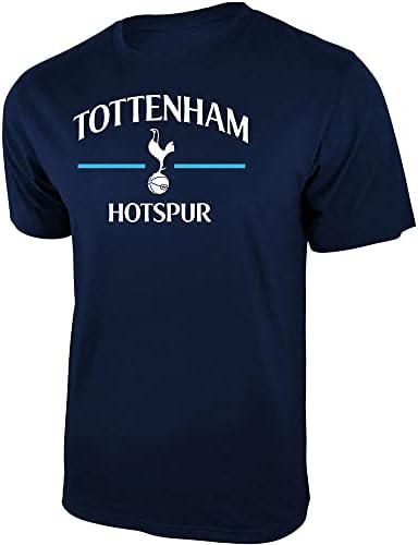 Ikon Sport Férfi Tottenham World Soccer Csapat Grafikus Nyomtatás, Rövid Ujjú Pamut Póló