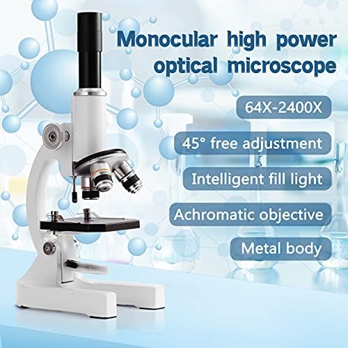 ZYZMH 64X-2400X Monokuláris Optikai Mikroszkóp Általános Iskola Tudományos Kísérleti Biológia Tanítása Digitális Mikroszkóp