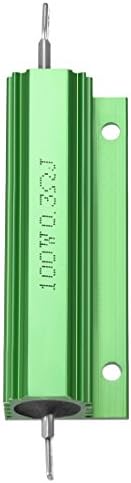 uxcell Alumínium Esetben Ellenállás 100W 0.3 Ohm Huzal Zöld LED Csere Átalakító 100W 0.3 RJ