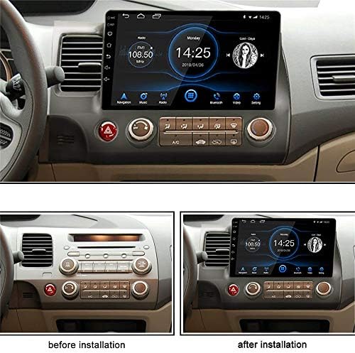 a Honda Civic 2007-2011 Android, 10.1 Dupla din autórádió,Autó Rádió, GPS Navigáció Bluetooth USB Lejátszó 2G RAM 32G ROM Támogatás Tükör Link