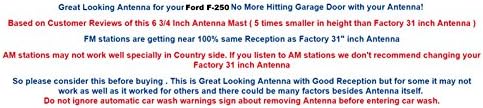 Trunknets Inc 6 3/4 Antenna ÁRBOC - ILLIK : 2017 2018 2019 Ford F-250-F250 F 250