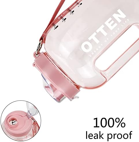 ELFELEJTETTE vizes palackok, Újrafelhasználható & BPA Mentes Tritan Sport kulacs (2, 5 L/85oz, Rózsaszín)