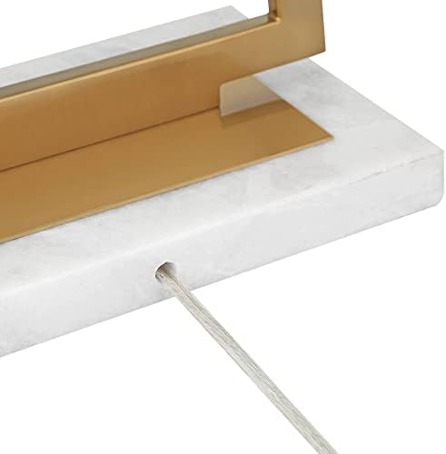 Possini Euro Design Erin Modern állólámpa 65 Magas Meleg Arany Fém Fehér Vászon Téglalap alakú Árnyékot Dekoráció Nappali Olvasás Ház