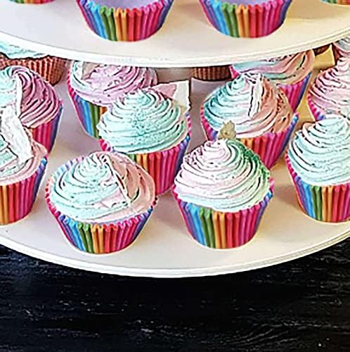 100 Sütés Edények Torta Alap 100 Torta Tálcák Színes Nyomtatott Muffin Süti Bakeware Szervező a Szekrény Függőleges (Egy, Egy