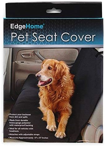 Edge home Premium Pet Ülés Fedezni Auto/Teherautó, Vízálló! Fekete, 57 x 57 a biztonsági Öv Hozzáférés