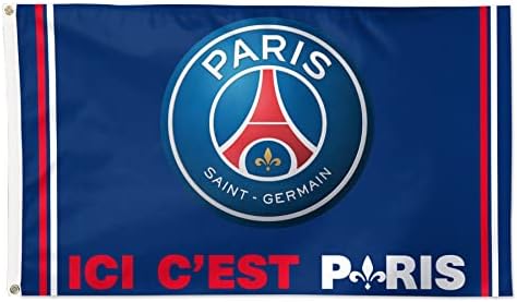 PSG | Paris St Germain | Engedélyezett Zászló | 5 x 3 ft