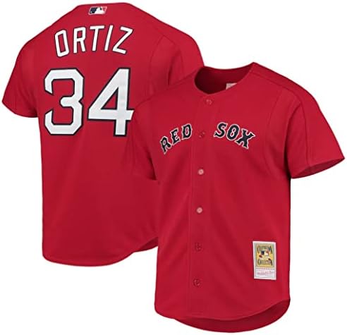 David Ortiz Boston Red Sox Háló Gyakorlást Jersey