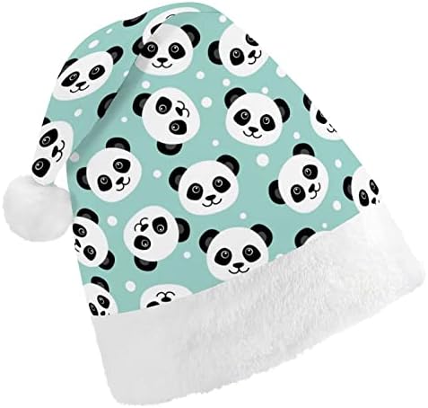 Cuki Panda Fejét, Karácsony, Mikulás Sapka Kalap Unisex Felnőttek Kényelem Klasszikus Karácsonyi Sapka Karácsonyi Party Nyaralás