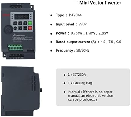 KDEGK IST230A Inverter 0.75 KW/1,5 KW/2.2 KW frekvenciaváltó 3P 220V/380V Kimeneti Frekvencia Átalakító Változó Frekvencia Meghajtó