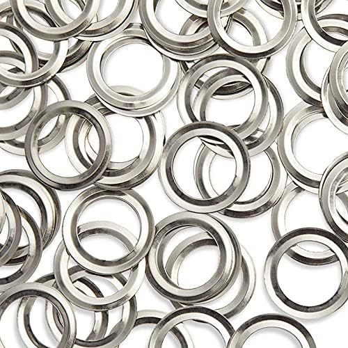 Ezüst Fiatalok, Fűzőlyuk Gyűrűk (0.8 Inch, 100 Db)