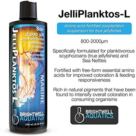 Brightwell Vízi JelliPlanktos L - Zooplankton Felfüggesztés az Etetés Medúza, Aminosav Megerősített, 800-200 Mikrométer Méretű, 250