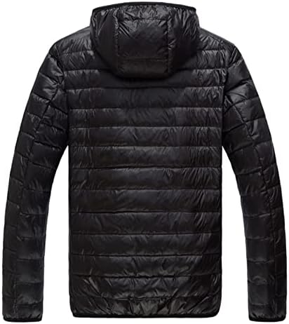 Őszi Téli Fény Kabát Férfi Divat Kapucnis Rövid Nagy Ultra-Vékony, Könnyű, Ifjúsági Vékony Kabátot Le Kabátok