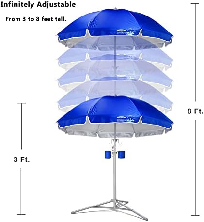 Wondershade 5' Nap Árnyékban Esernyő, Hordozható Könnyű, Állítható Azonnali napvédő UPF 50+ - Kék