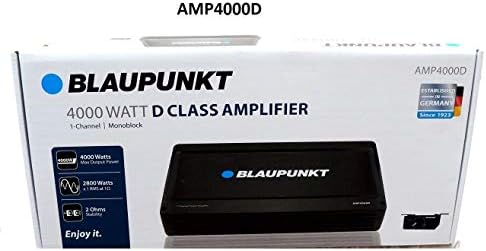 Blaupunkt AMP4000D AMP4000D a 4000-Watt-Max Monoblokk D Osztályú Erősítő, Bass Távoli