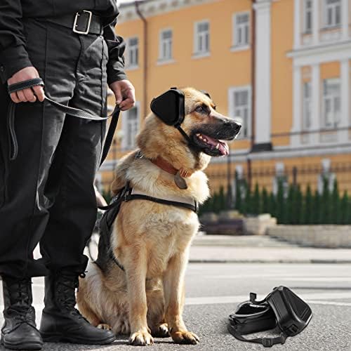 Kutya Zajvédelmi készült fülmelegítő a Kutyák Hallása Védelme, a Kutyák zajszűrő Fejhallgató Kutyák számára (Fekete)